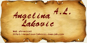 Angelina Laković vizit kartica